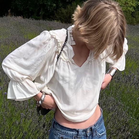 Zara Ruffle Blouse - Picture 1 of 4